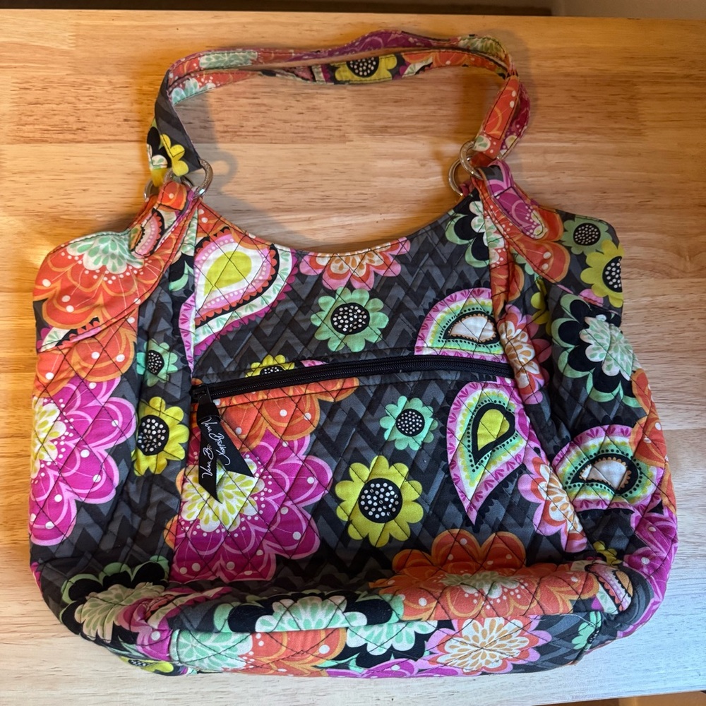 Vera Bradley Zinnia‎ Paisley Quilted Y2K Shoulder Bag